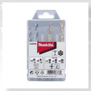 MAKITA set svrdla za metal/drvo 5;6;8/5;6 mm, HEX drška 1/4", 5 kom D-20769