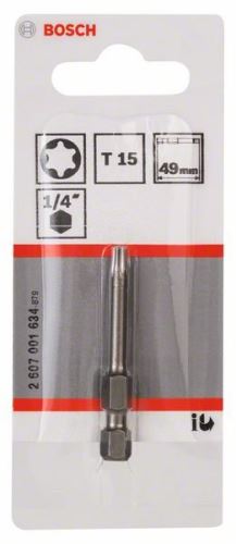 BOSCH Bit odvijač extra tvrdi Extra-Hart T15, 49 mm 2607001634