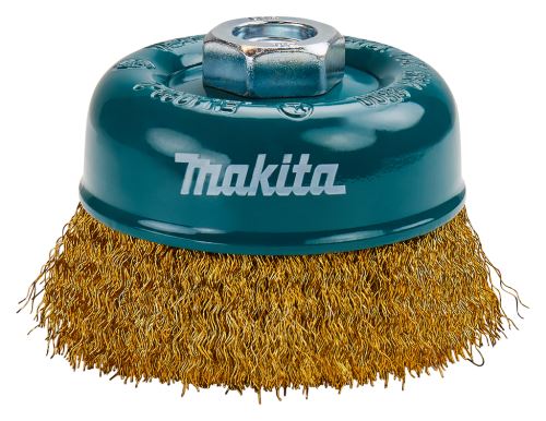 MAKITA čašasta četka od mesingane žice, valovita žica 0,3 mm, 90 mm D-39780