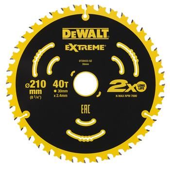 DeWALT List pile (za DWE7485, DT20433) 210 x 30 mm, 40 zuba, ATB 7° DT20433