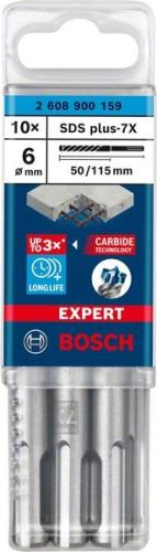 BOSCH EXPERT bušilica SDS plus-7X, 6x50x115 10 kom 2608900159