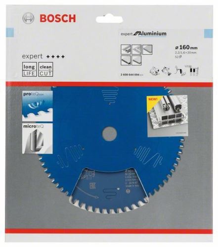 BOSCH List pile Expert for Aluminium 160 x 20 x 2,2 mm, 52 2608644094