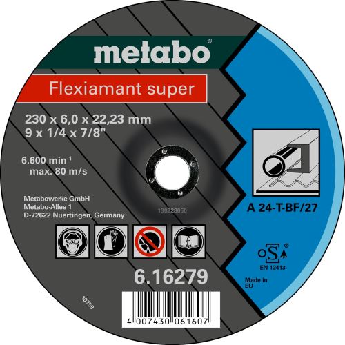 METABO Brusna ploča - čelik, legura 150x6x22,2 mm 616487000