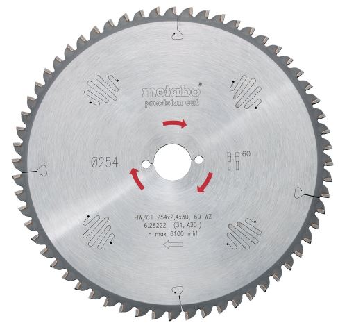 METABO List pile HW/CT 160 x 20 mm, 24 zuba 628031000