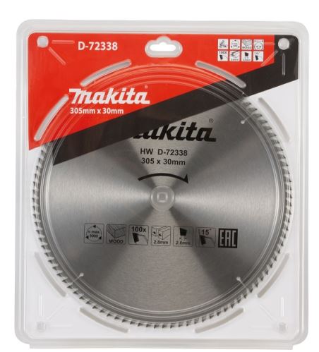 MAKITA list pile drvo 305x2,8x30 mm 100 zuba D-72338