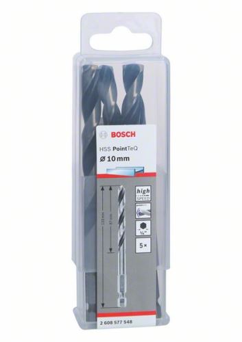 BOSCH Svrdlo za metal HSS PointTeQ HEX sa prihvatom u 6 točaka; 10,0 mm 2608577548