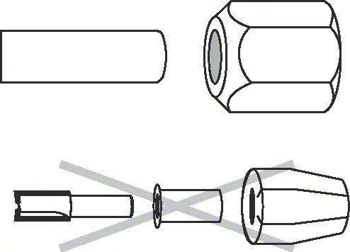 BOSCH Stezna glava 10 mm, 24 mm 2608570125