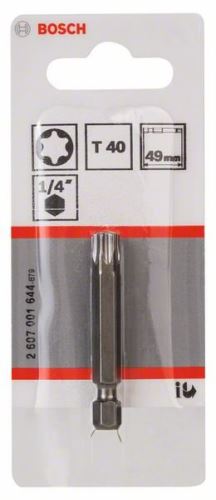 BOSCH Bit odvijač extra tvrdi Extra-Hart T40, 49 mm 2607001644