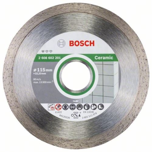 BOSCH Dijamantna rezna ploča Standard for Ceramic 115 x 22,23 x 1,6 x 7 mm 2608602201