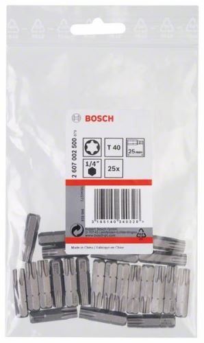 BOSCH Bit odvijač extra tvrdi Extra-Hart T40, 25 mm (25 kom) 2607002500