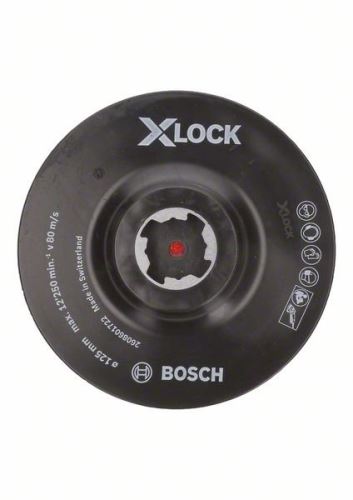 BOSCH X-LOCK Sustav potpornih ploča sa sustavom stezanja na čičak, 125 mm, 12.500 okr/min 2608601722