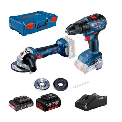 Bosch GWS 180 + GSR 18V + 2x GBA + GAL + XL-boxx Baterijski set alata 0615990M47