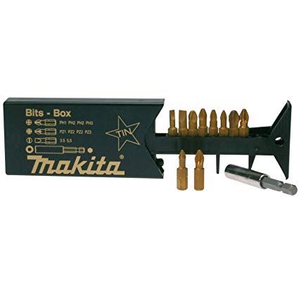 MAKITA set bitova TIN, nastavak, PH, PZ, ravni 11 kom P-49046