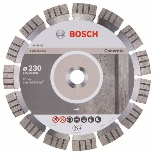 BOSCH Dijamantna rezna ploča Best for Concrete 230 x 22,23 x 2,4 x 15 mm 2608602655