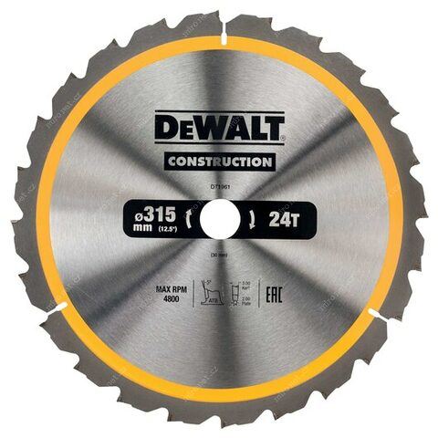 DEWALT List pile za drvo 315 x 30 mm DT1961