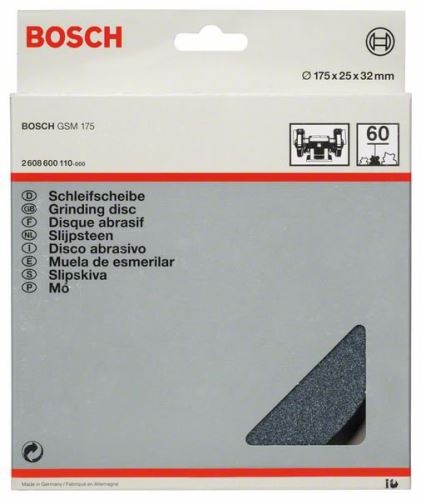 BOSCH brusna ploča za brusilicu s dvije ploče 175 mm, 32 mm, 60 2608600110