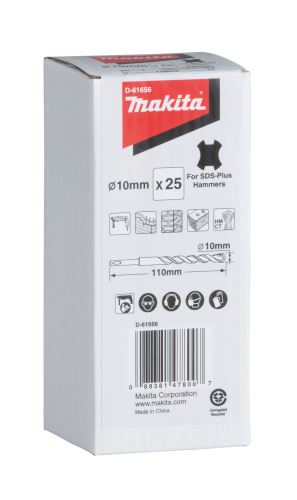 MAKITA svrdlo SDS-Plus D 10x42/110 mm, 25 kom (pak) D-61656