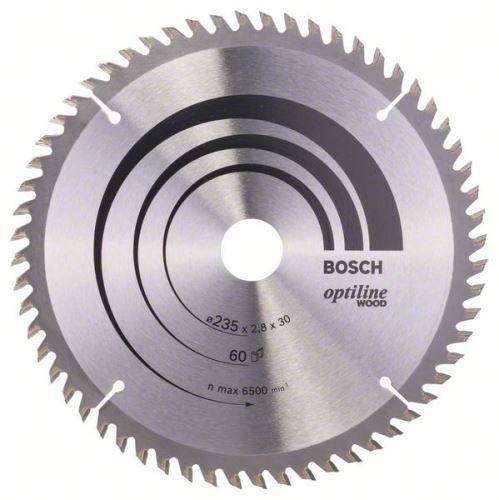 BOSCH List pile Optiline Wood 235 x 30/25 x 2,8 mm, 60 2608641192