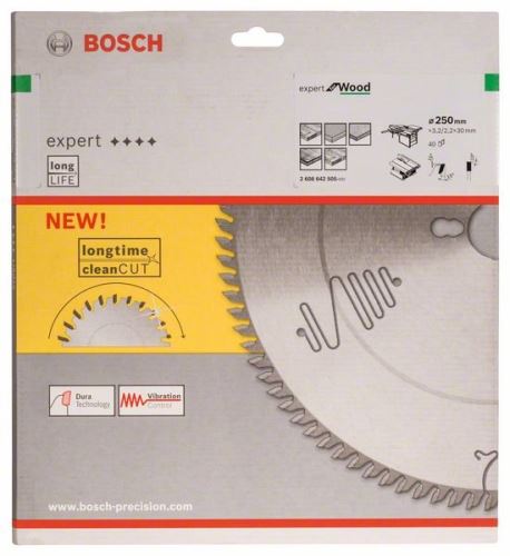 BOSCH List pile Expert for Wood 250 x 30 x 3,2 mm, 40 2608642505