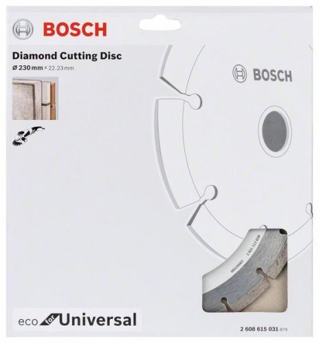 BOSCH Dijamantna rezna ploča ECO For Universal 115.x22.23x2.0x7 (10 kom) 2608615040