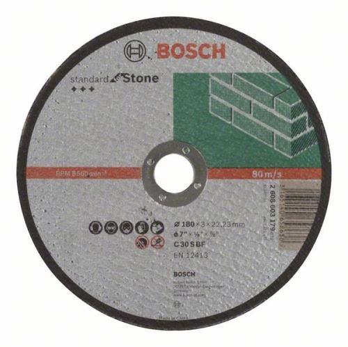 BOSCH Rezna ploča za kamen Standard, 180x3 ravna 2608603179