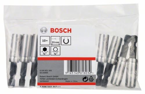 BOSCH Univerzalni držač s 1/4" šesterokutnom drškom, magnetski (10 kom.) 2608522317