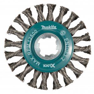 MAKITA disk četka čelična žica pletena žica promjer 0,5 mm X-LOCK 115 mm D-73405