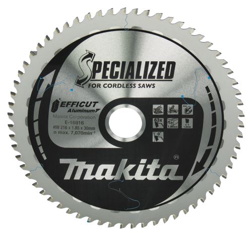 MAKITA list pile aluminij Efficut 216x1,85x30 mm 63 zuba E-16916