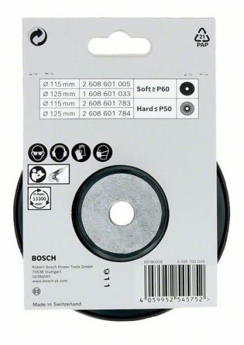 BOSCH Podna ploča 115 mm; teško; matica M14 2608601783