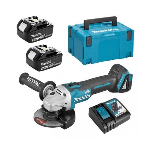 Makita Aku kutna brusilica 125mm Li-ion LXT 18V/5.0Ah, Makpac DGA506RTJ