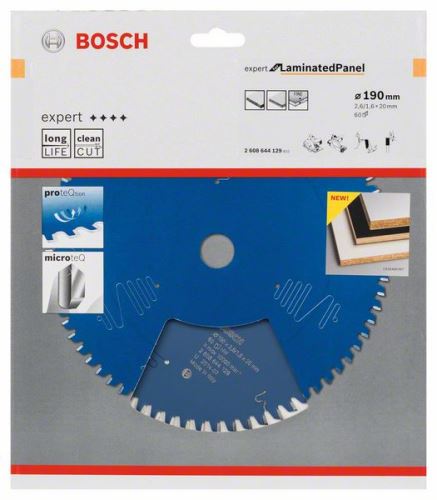 BOSCH List pile Expert for Laminated Panel 190 x 20 x 2,6 mm, 60 2608644129