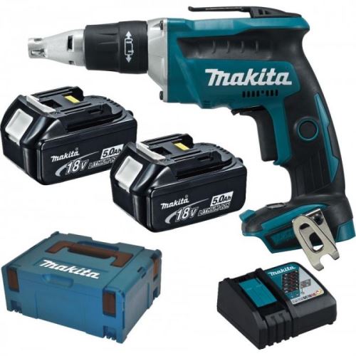 Makita akumulatorski odvijač Li-ion LXT 18V/5.0Ah, Makpac DFS452RTJ