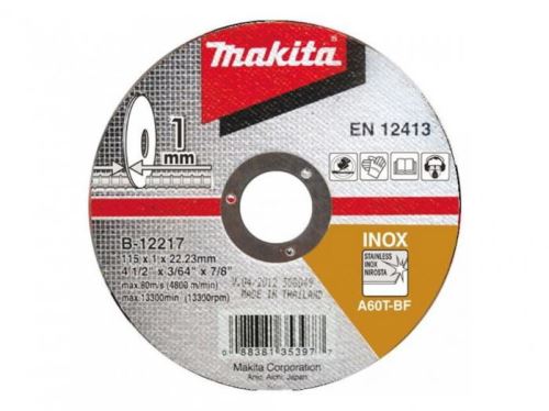 MAKITA ploča za rezanje od nehrđajućeg čelika 230x1,9x22,23 mm B-64618