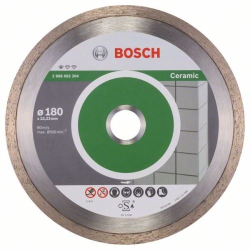 BOSCH Dijamantna rezna ploča Standard for Ceramic 180 x 22,23 x 1,6 x 7 mm 2608602204