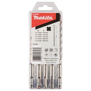 MAKITA set bušilica SDS-Plus V-Plus 5;6;8x50/110 i 6;8x110/160 mm, 5 kom B-49052