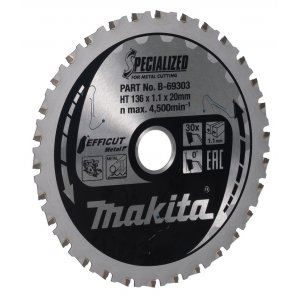 MAKITA čelični list pile Efficut 136x1,1x20 mm 30 zuba B-69303