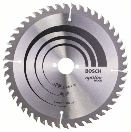 BOSCH List pile Optiline Wood 230 x 30 x 2,8 mm, 48 2608640629