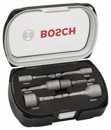 BOSCH 6-dijelni set nasadnih ključeva 50 mm; 6, 7, 8, 10, 12, 13 mm 2608551079