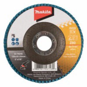 MAKITA preklopni disk 125x22,23 mm K80 Cirkon D-74245