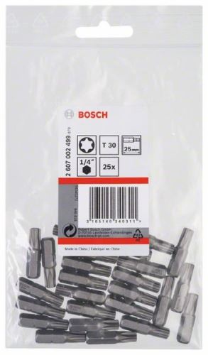 BOSCH Bit odvijač extra tvrdi Extra-Hart T30, 25 mm (25 kom) 2607002499