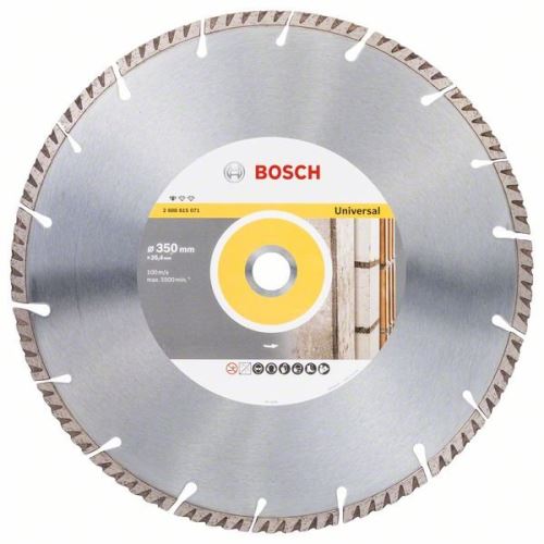 BOSCH Dijamantna rezna ploča Standard for Universal 350 × 25,4 350x25,4x3,3x10 mm 2608615071