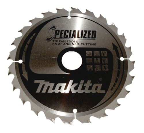 MAKITA list pile za drvo SPECIALIZED s udubljenim zubima 190x2x30 mm 24 zuba B-33118