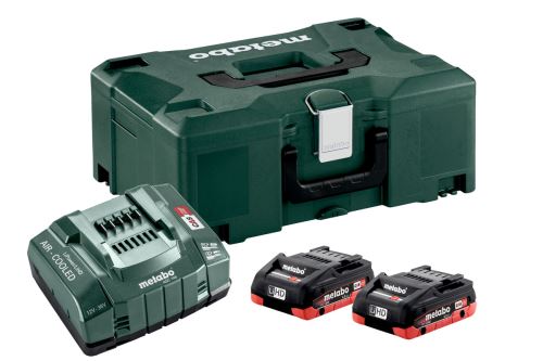 METABO Osnovni set (punjač + baterije) 18V / 2x LiHD 4.0 Ah + kofer 685130000