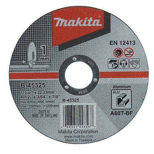 MAKITA ploča za rezanje aluminija 115x1x22 mm B-45325