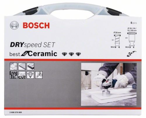 BOSCH 5-dijelni set Diamond DrySpeed 68.0;51.0; 35,0;25,0;20,0 2608576669