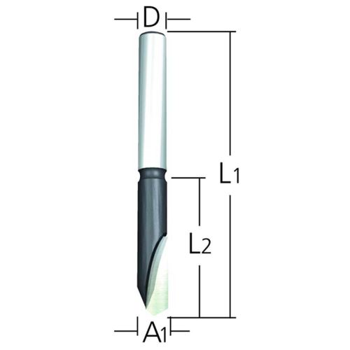 MAKITA rezač za aluminijsku dršku 6 mm, 65/18 mm D-16988