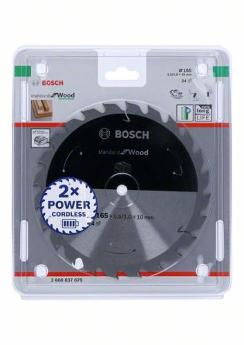 BOSCH List pile za akumulatorske pile; Standard za drvo 165x10x1,5/1,0x24T 2608837679