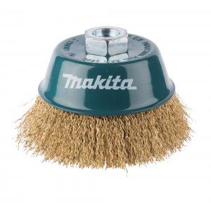 MAKITA čašasta četka od mesingane žice, valovita žica 0,3 mm, 100 mm D-39805