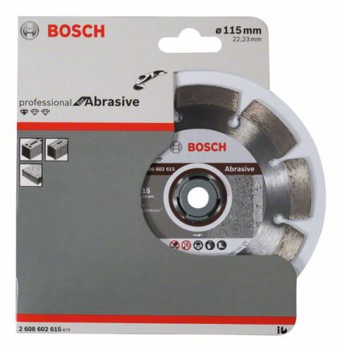 BOSCH Dijamantna rezna ploča Standard for Abrasive 115 x 22,23 x 6 x 7 mm 2608602615