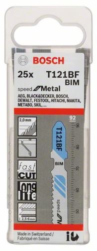 BOSCH List pile za sabljastu pilu T 121 BF Speed for Metal (25 kom) 2608636703